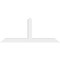Ekena Millwork Portland Architectural Grade PVC Gable Bracket, 60"W x 25"H x 4"D x 4"F, 10/12 Pitch GBP060X25X0404POR00 - alternate 4